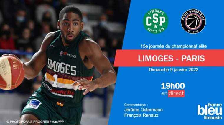 LIVE – Basketball Elite J15: experience the Limoges CSP match against Paris Basket