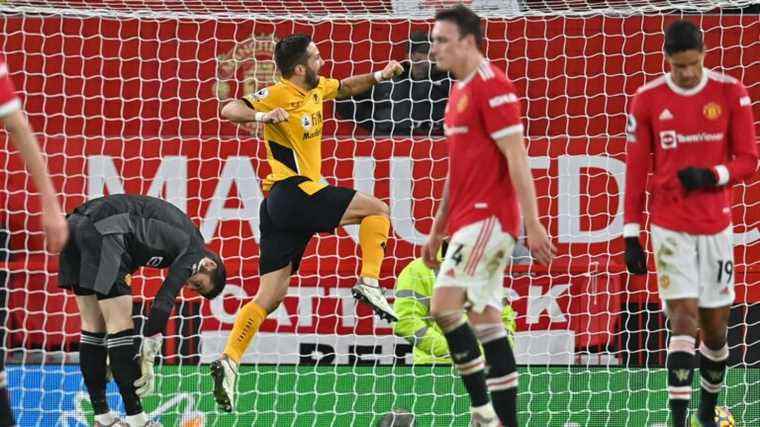 Manchester United fall at home against Wolverhampton, Joao Moutinho the only scorer of the meeting