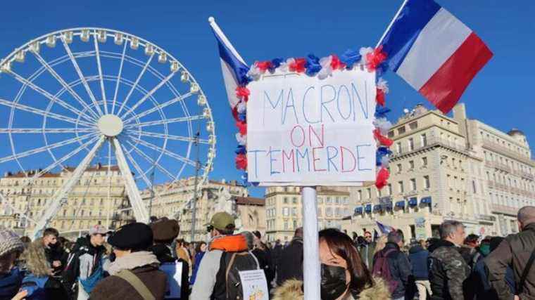 Mobilization against the health pass on the rise in the Bouches-du-Rhône after the release of Emmanuel Macron