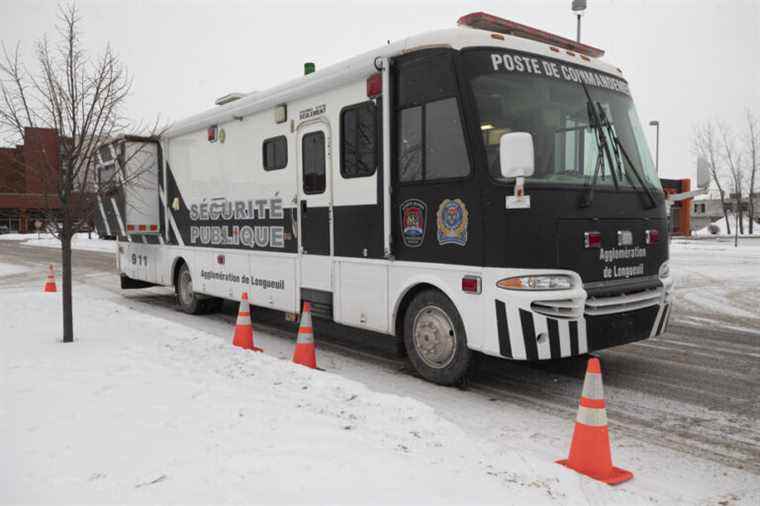 Murder in Longueuil |  Police deploy command post