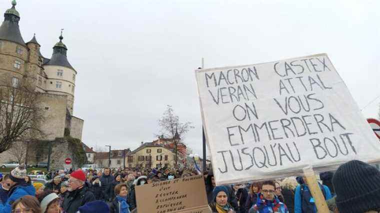 Nearly 600 demonstrators march against the health pass in Montbéliard