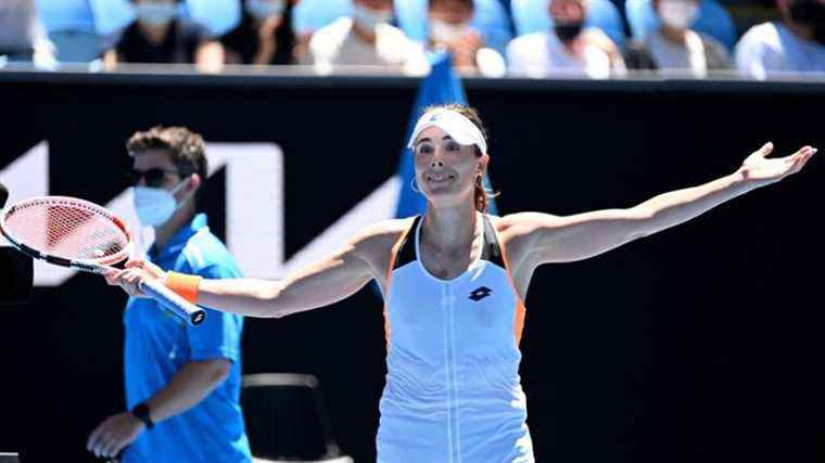 Niçoise Alizé Cornet reaches the 8th of the Australian Open for the first time since 2009