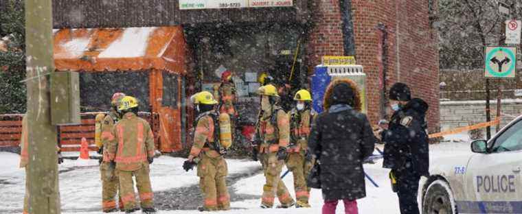 [PHOTOS] A restaurant in Ahuntsic-Cartierville is the victim of a suspicious fire