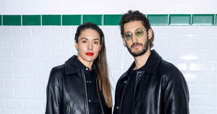 Pierre Niney his partner Natasha Andrews: ultra stylish couple at the AMI fashion show