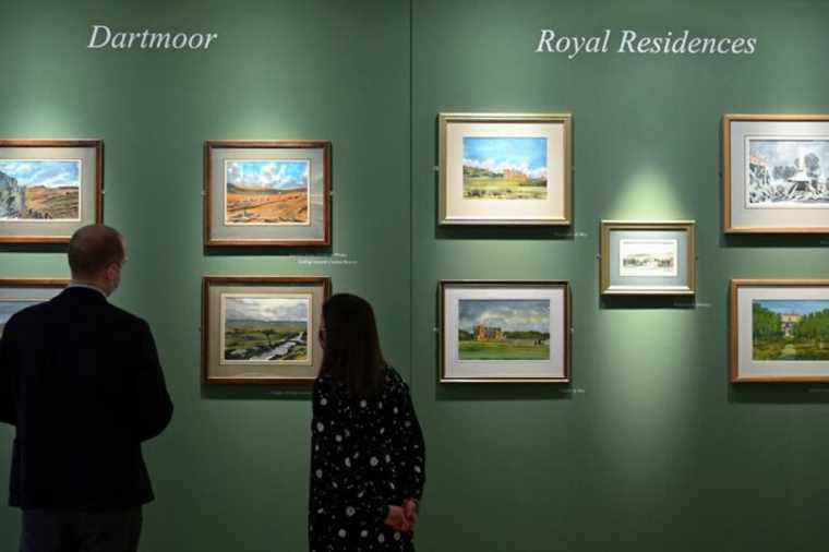 London |  Prince Charles exhibits his watercolors