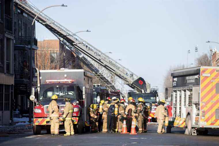 Seven families evacuated |  Major fire in Hochelaga-Maisonneuve