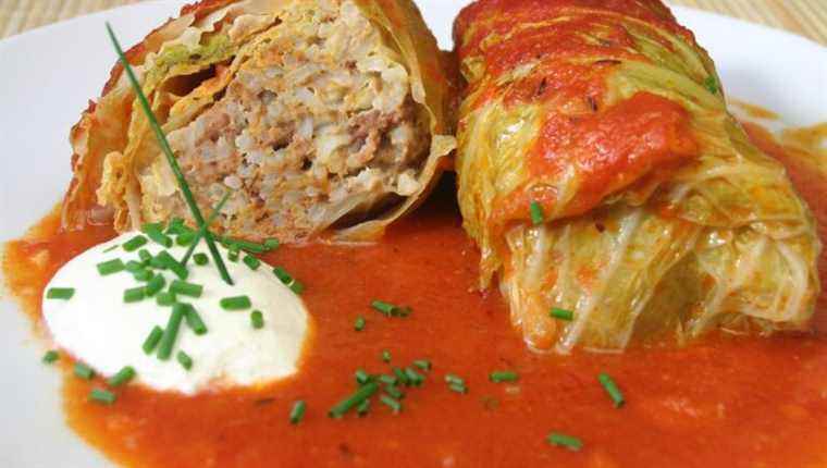 Stuffed cabbage like “Au Petit Chez Soi” from Saint-Etienne