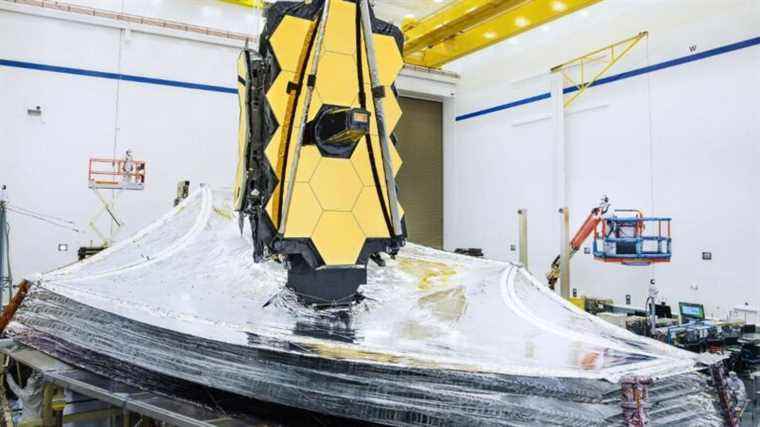 the James Webb telescope’s heat shield deployed, a crucial step in its mission