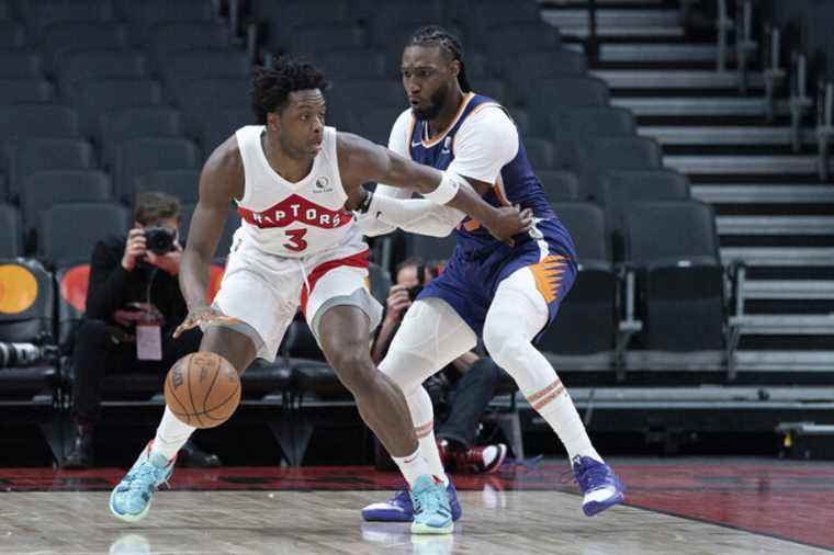 The Raptors narrowly defeated by the Suns