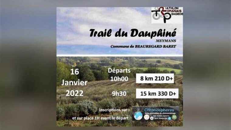 The Triathlon Romanais Péageois is organizing the “Trail du Dauphiné” this Sunday January 16