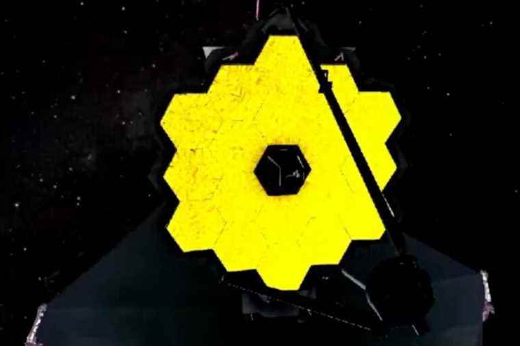 The fully deployed James Webb Space Telescope