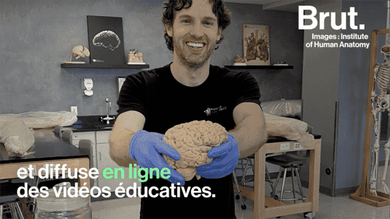 VIDEO.  He teaches anatomy… from real human cadavers