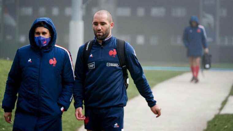 Vincent Corret at the preparation camp for the XV of France