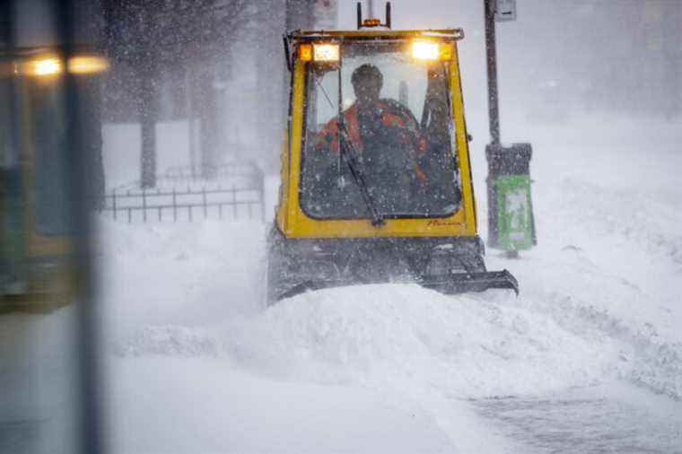 Winter Storm |  Snow loading operation in Montreal on Tuesday