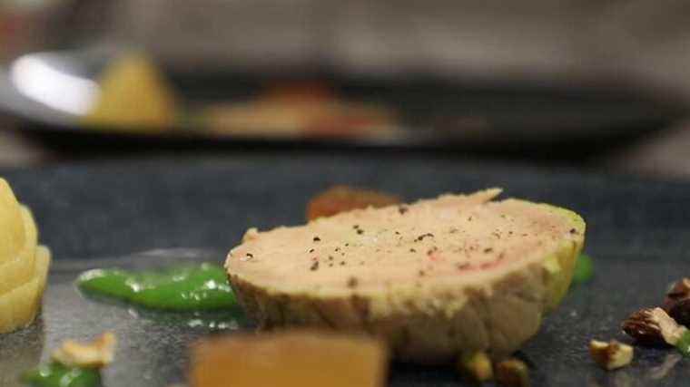 homemade foie gras on the New Year’s Eve menu