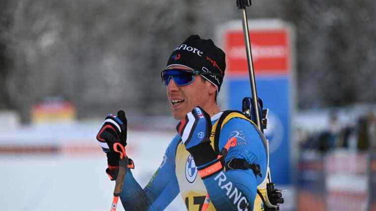 new demonstration by Quentin Fillon Maillet on the Ruhpolding sprint