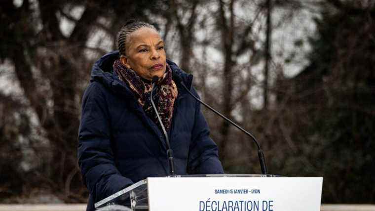 the former Keeper of the Seals Christiane Taubira formalizes her candidacy