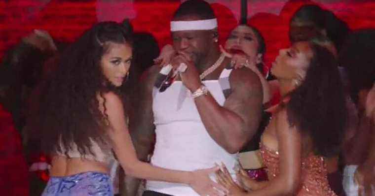 50 Cent mocked for his weight gain at the Super Bowl: he reacts with humor