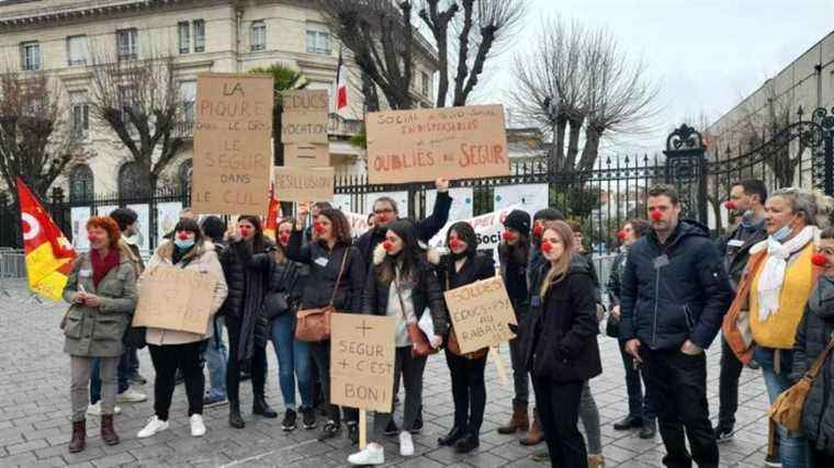 A hundred medico-social employees demonstrate in Pau