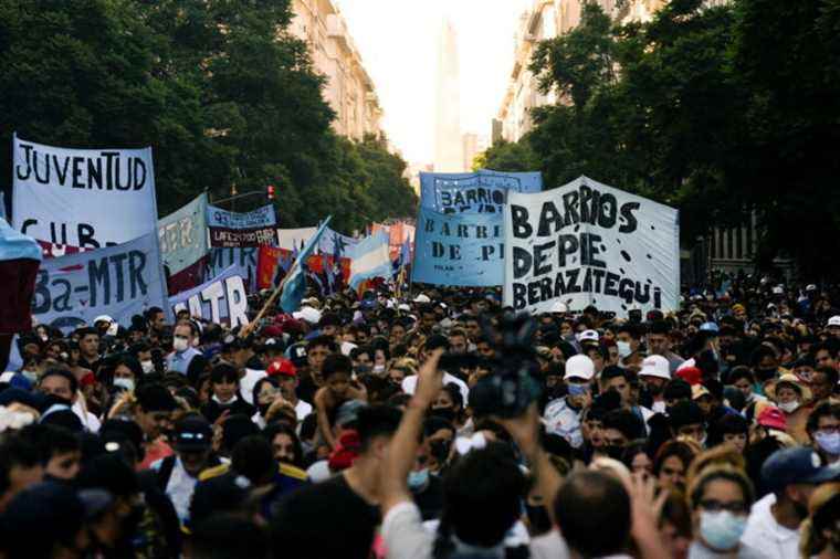 Argentina |  Thousands of people demonstrate to denounce the agreement with the IMF