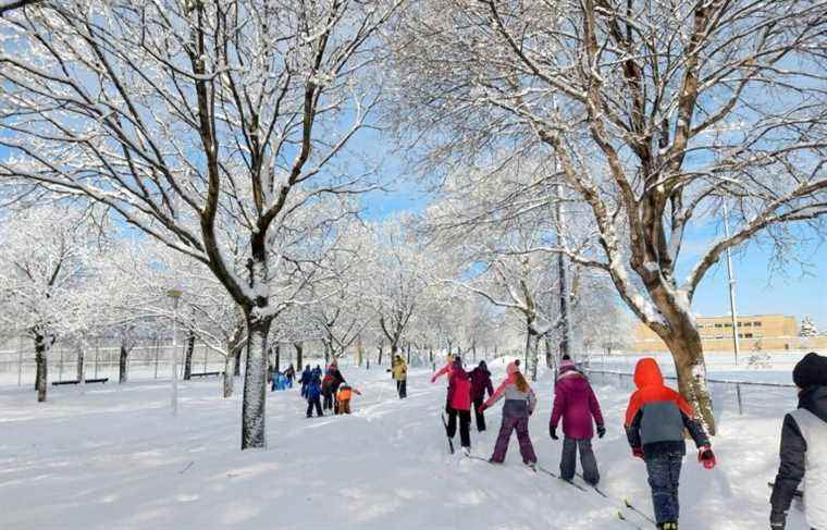 At Saint-Fabien school, physical education takes place outdoors!