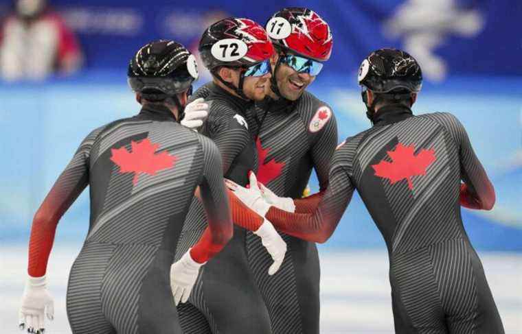 Canadian short track speed skaters win gold