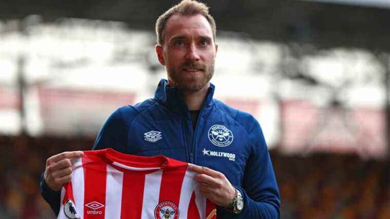 Christian Eriksen played for Brentford for the first time, eight months after his heart attack at Euro 2020