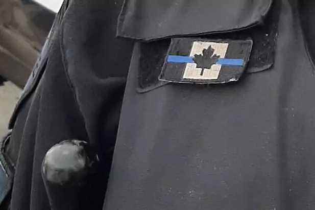 Controversial symbol on uniform |  Montreal will let the SPVM draw “its own conclusions”