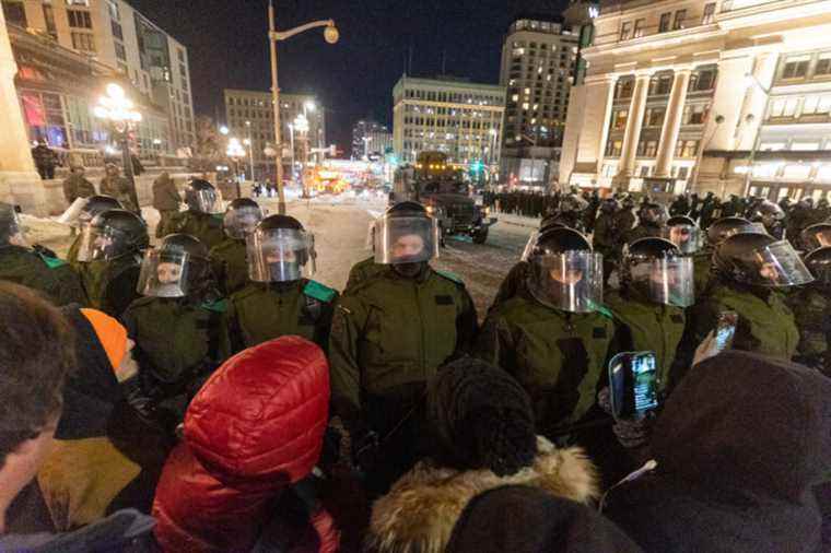 Demonstration in Ottawa |  Clashes, arrests and tows