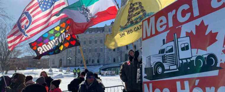 [EN IMAGES] “Freedom convoy” in Quebec: an ecstatic crowd in front of parliament