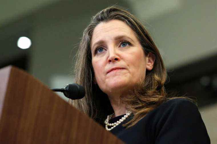 Emergency Measures Act |  Bank freezes have begun, says Freeland