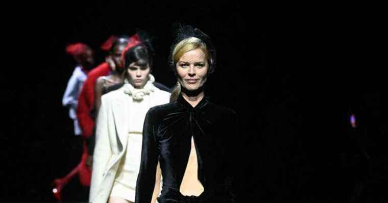 Eva Herzigova: Back at Fashion Week, she chaperones the daughter of a famous friend