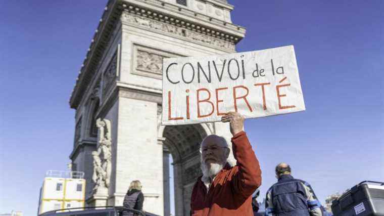 Fabrice, participant in the “freedom convoy”, expresses his “fed up with the system”