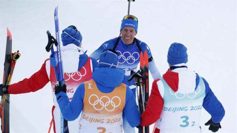 French biathletes in silver on the men’s relay, fifth medal for Quentin Fillon Maillet