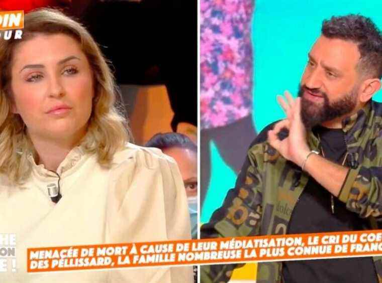 Incredible !  Amandine Pelissard reveals to Cyril Hanouna that no large family is paid on TF1 for filming!