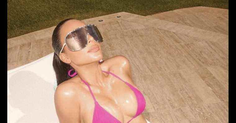 Kim Kardashian: Her hot Valentine’s Day in an almost invisible bikini