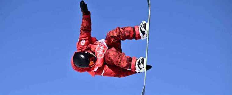 Laurie Blouin in the slopestyle final