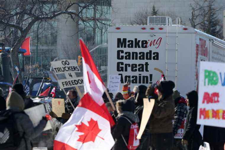 Man charged after hitting protesters in Winnipeg