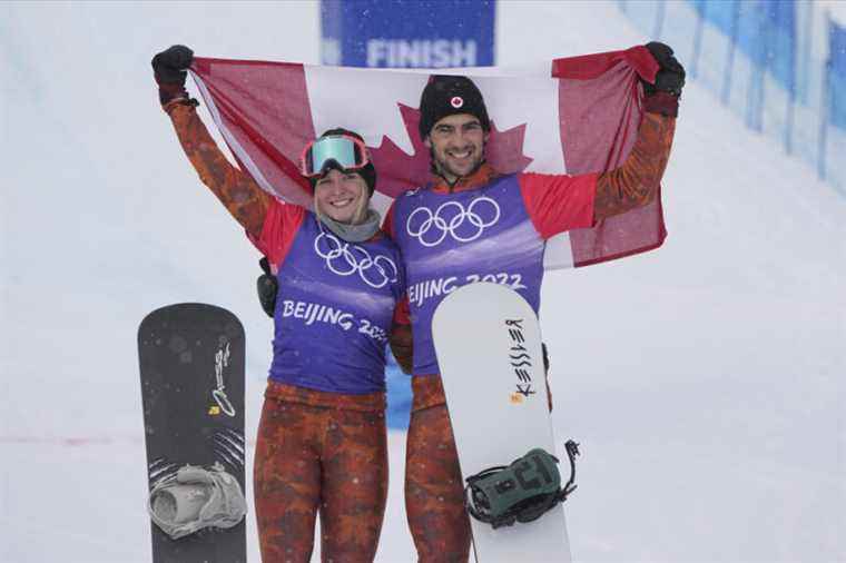 Mixed snowboard cross |  Grondin and O’Dine win bronze in a crazy race