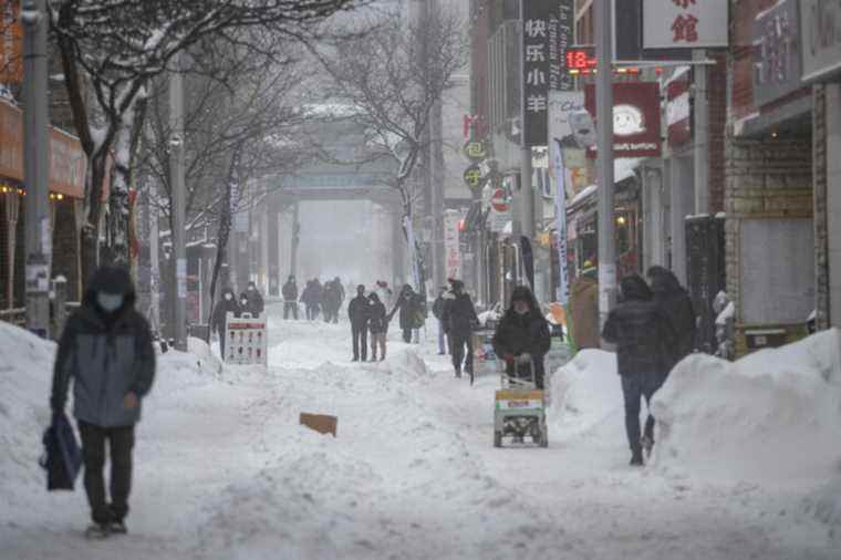 Nearly 25 cm of snow swept over Montreal