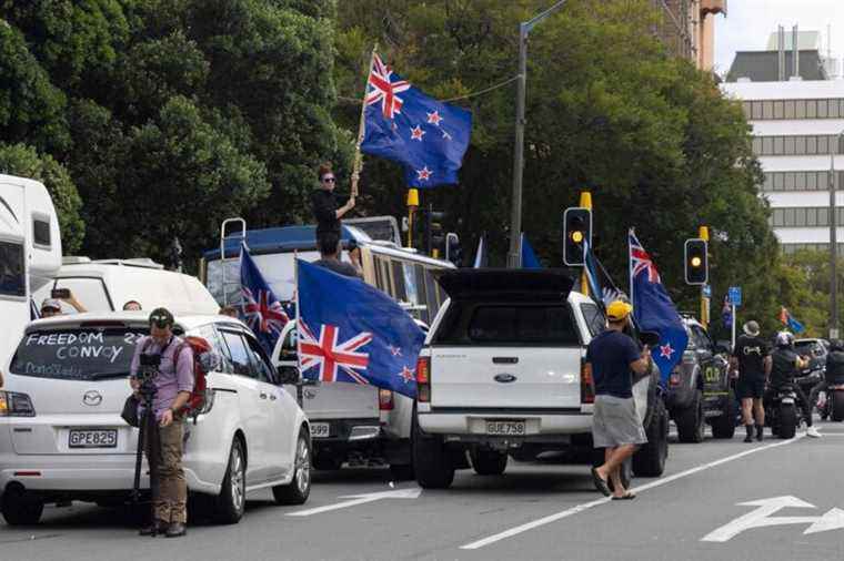 New Zealand |  Trucks around Parliament to protest against sanitary measures