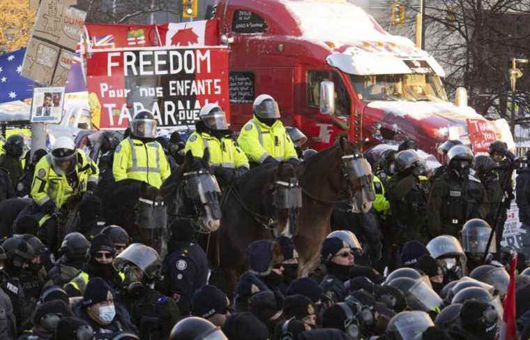 Ottawa police say they have arrested more than 100 protesters since Thursday