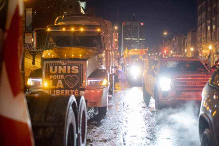 Quebec |  Heavy goods vehicles authorized to spend the night on René-Lévesque