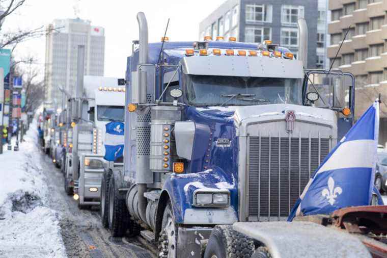 Quebec invaded by trucks and horns