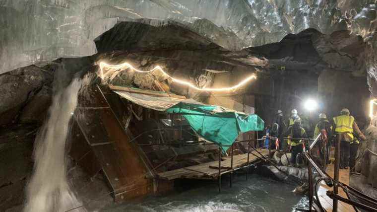 REPORT.  At the heart of the Mer de Glace hydroelectric power station, which has been hit by global warming