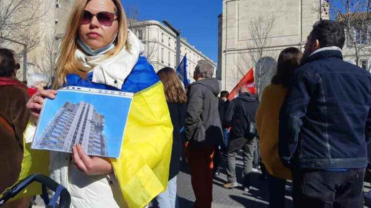 Rally in support of the Ukrainian people in Avignon