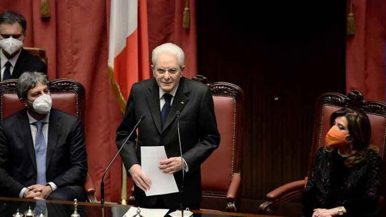 Sergio Mattarella, re-elected President of the Republic, was sworn in before the Italian Parliament