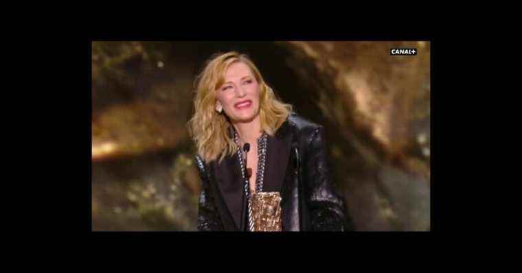 “Shut your mouth !”  : Cate Blanchett makes the Caesars laugh in French, with tears in their eyes with her friend Isabelle Huppert