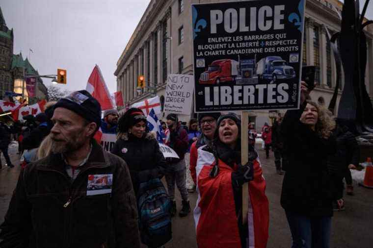 Support for truckers |  Demonstration and counter-demonstration planned in Montreal on Saturday