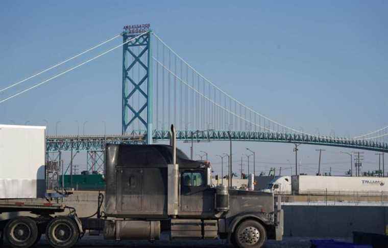 The Ambassador Bridge is still blocked